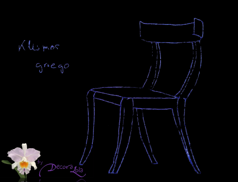 Boceto de Klismos Griego