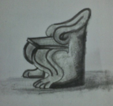 Mobiliario antiguo. Antigua Grecia. Proeda o Trono