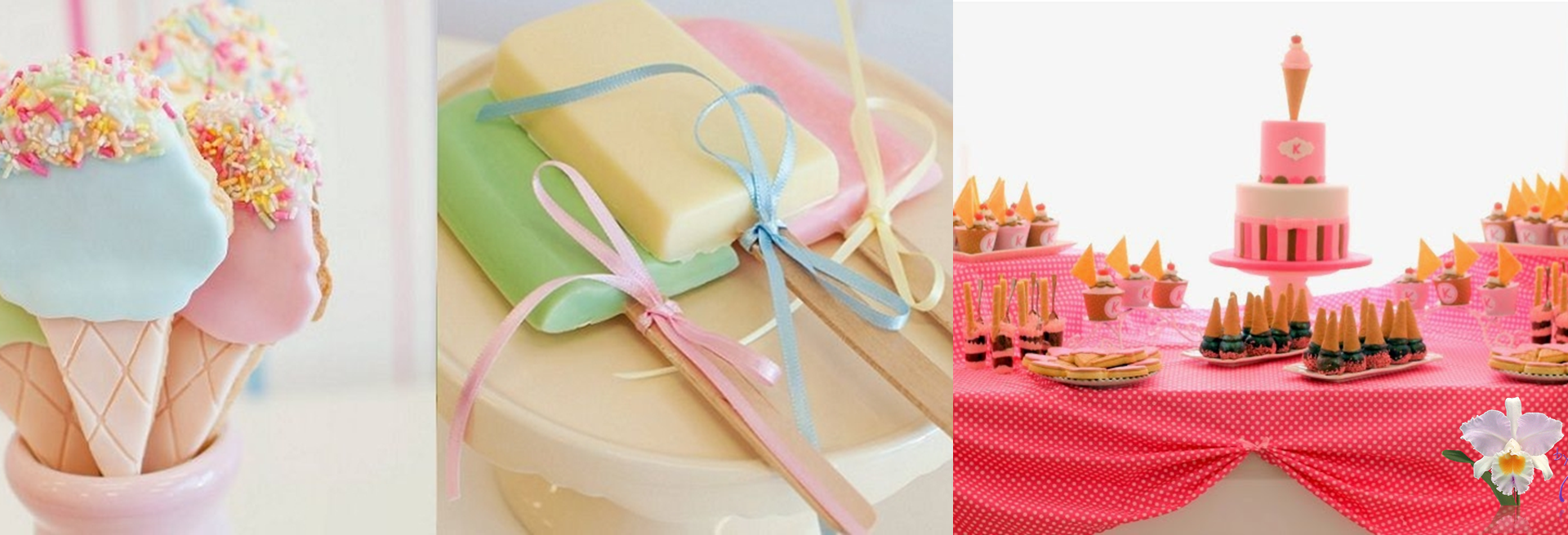 Decoración fiesta de helados