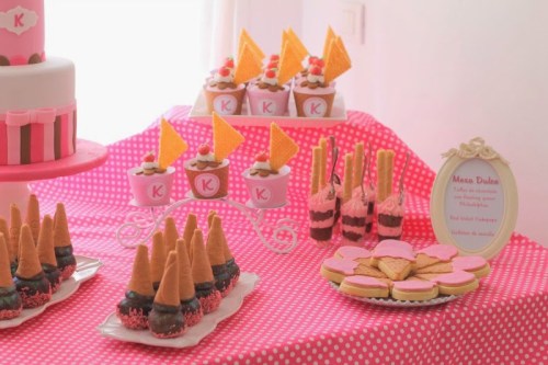 Candy bar temática de helados