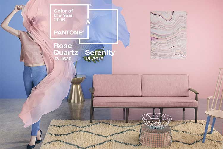 Rosa Cuarzo y Azul Serenidad. Colores pantone 2016